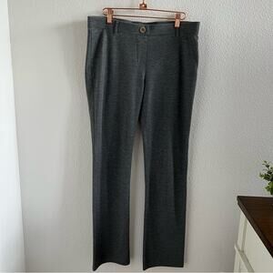Betabrand Gray Metallic Work Yoga Business Casual Pants Medium